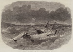 Resgate da Tripulação do Shamrock Steamer, de Dublin, pelo bote salva-vidas Lowestoft